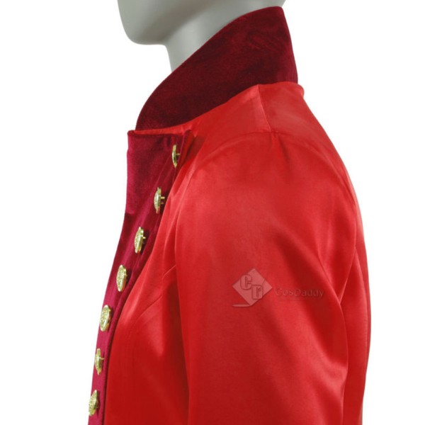 Cosdaddy The Greatest Showman P.T.Barnum Cosplay Costume red performance uniform