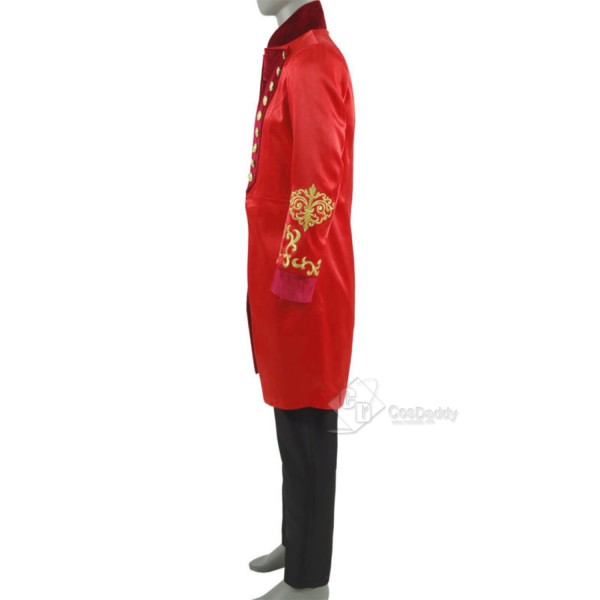 Cosdaddy The Greatest Showman P.T.Barnum Cosplay Costume red performance uniform