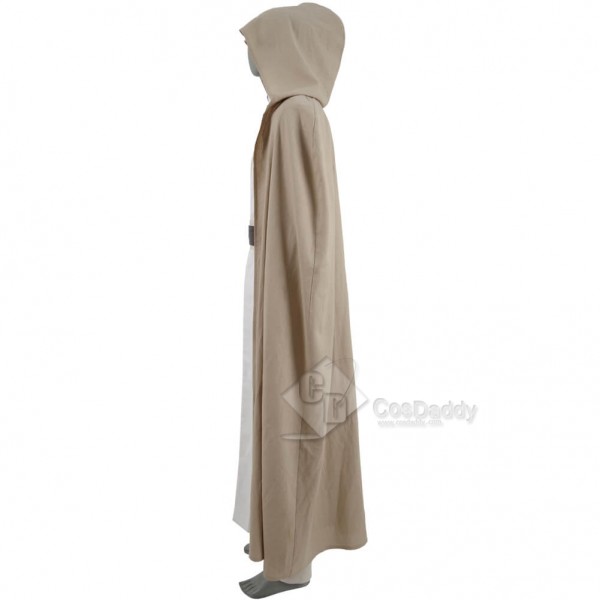 Star Wars Old Luke Skywalker Cosplay Jedi White Costume