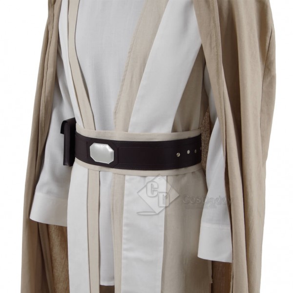 Star Wars Old Luke Skywalker Cosplay Jedi White Costume