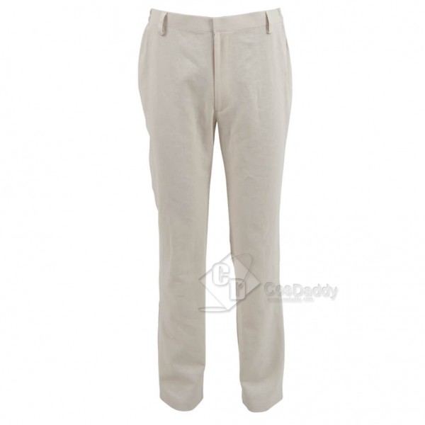 Star Wars Old Luke Skywalker Cosplay Jedi White Costume