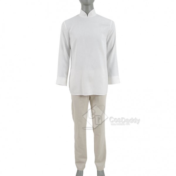 Star Wars Old Luke Skywalker Cosplay Jedi White Costume