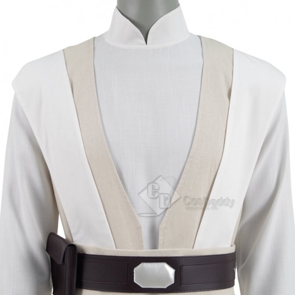 Star Wars Old Luke Skywalker Cosplay Jedi White Costume