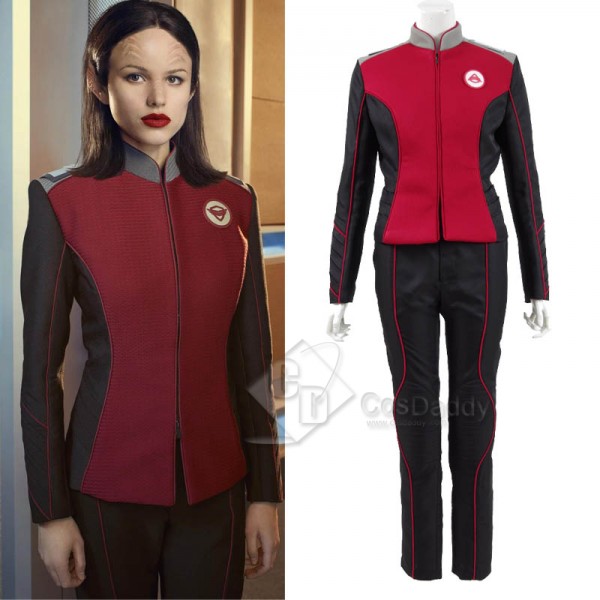 The Orville Women Red Security Department Uniform Cosplay Costume