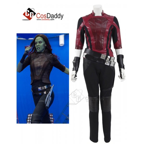 Guardians of the Galaxy 2 Gamora Zen PU Jacket Costume