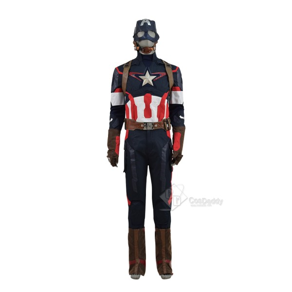 Avengers: Age of Ultron Captain America Steve Rogers Uniform Costume 