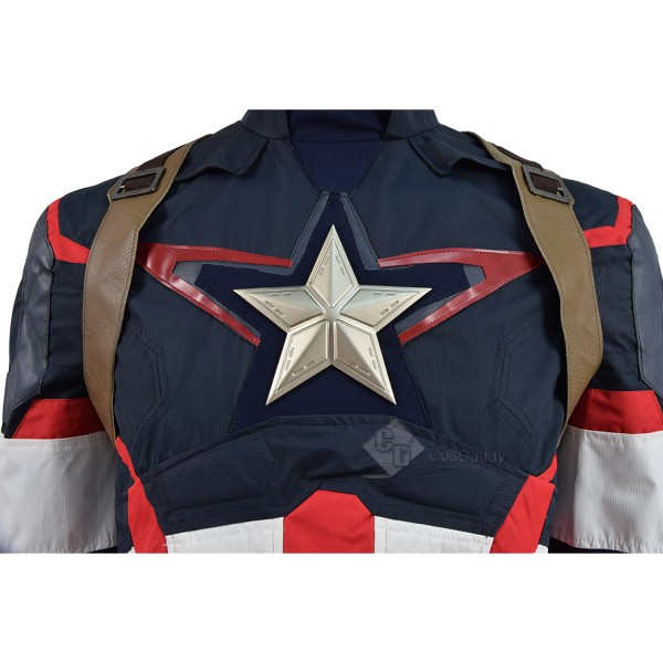 Avengers: Age of Ultron Captain America Steve Rogers Uniform Costume 