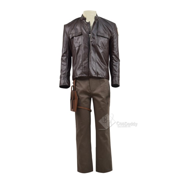 Cosdaddy Star Wars Resistance King Pilot Black Leader Poe Dameron Cosplay Costume for Men