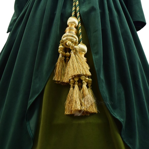 Cosdaddy Gone with the Wind Scarlett O'Hara Cosplay Green Dress Costume