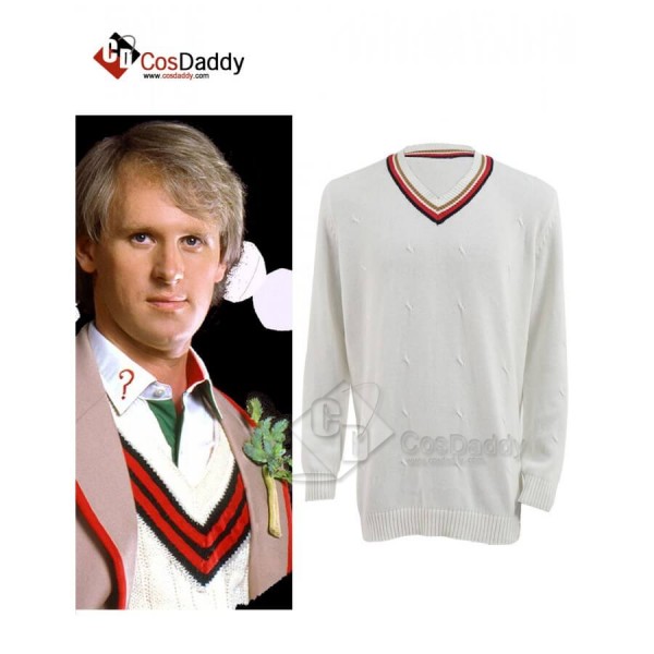 Cosdaddy Doctor Who 5th Fifth Doctor Cosplay Costume Jumpsuit Sweater