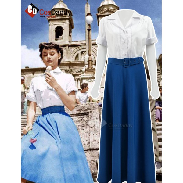 Roman Holiday Princess Ann Cosplay Costume