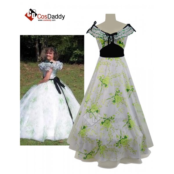 Gone with the Wind Scarlett O'Hara Cosplay Costume