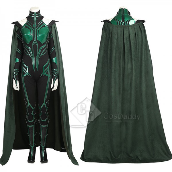 Thor 3 Ragnarok Goddess Of Death Hela Cosplay Costume With Cloak Shoes