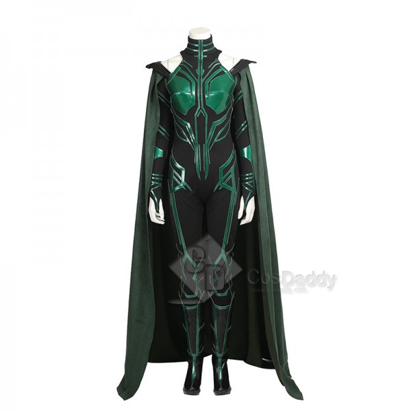 Thor 3 Ragnarok Goddess Of Death Hela Cosplay Costume With Cloak Shoes