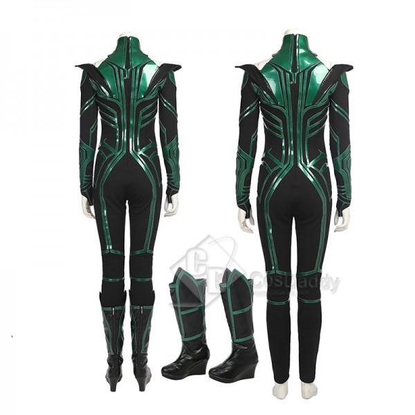 Thor 3 Ragnarok Goddess Of Death Hela Cosplay Costume With Cloak Shoes