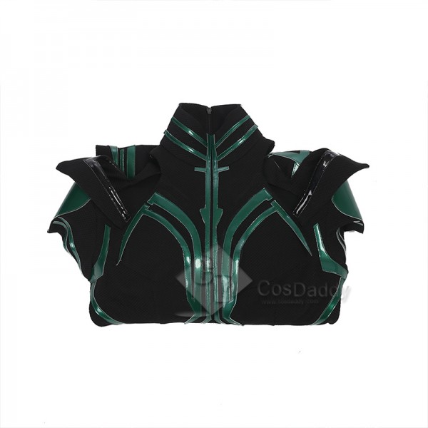 Thor Ragnarok Goddess Of Death Hela Cosplay Costume Dark Green Jumpsuit Full Set