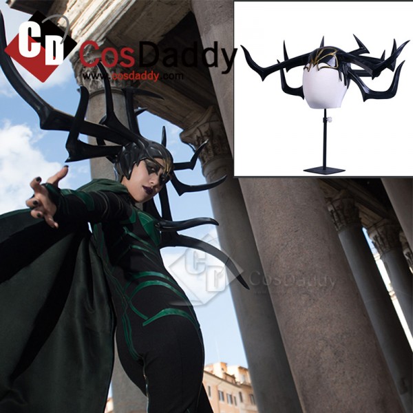 Thor 3 Ragnarok Goddess Of Death Hela Helmet Halloween Carnival Props