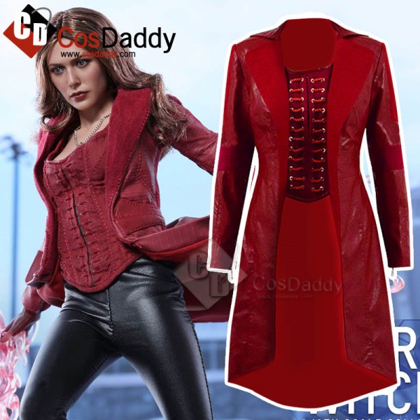 Captain America3 Civil War Scarlet Witch Cosplay C...