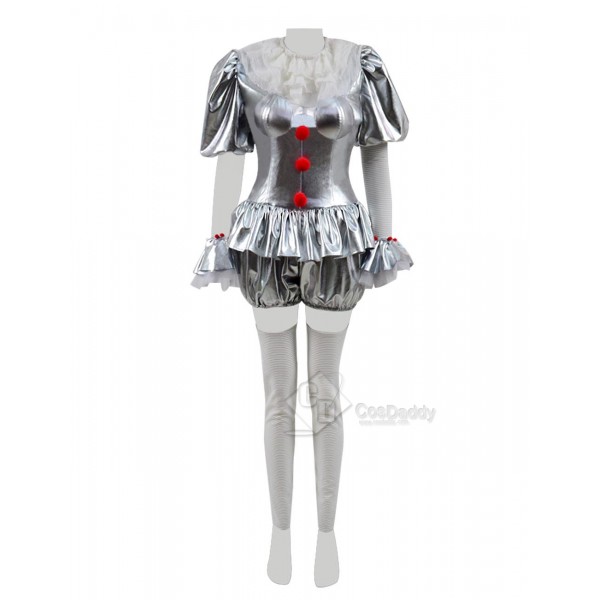 It Stephen King's It Pennywise the Dancing Clown Cosplay Costume