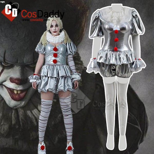 It Stephen King's It Pennywise the Dancing Clown Cosplay Costume