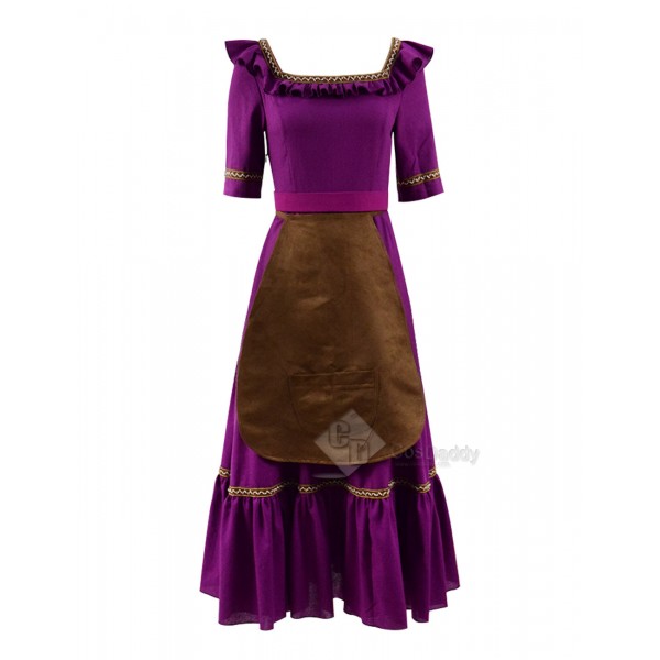 Coco (2017) Mama Imelda Cosplay Costume Purple Dress