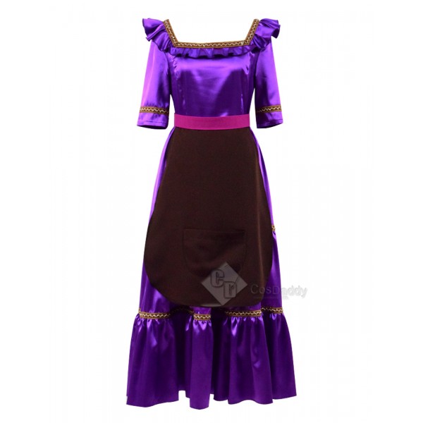 Coco (2017) Mama Imelda Cosplay Costume Light Purple Dress