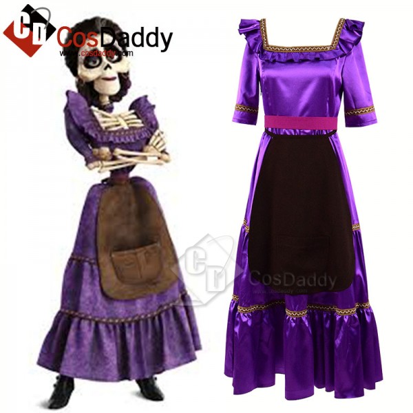 Coco (2017) Mama Imelda Cosplay Costume