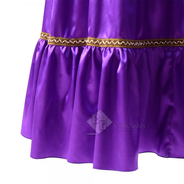Coco (2017) Mama Imelda Cosplay Costume Light Purple Dress