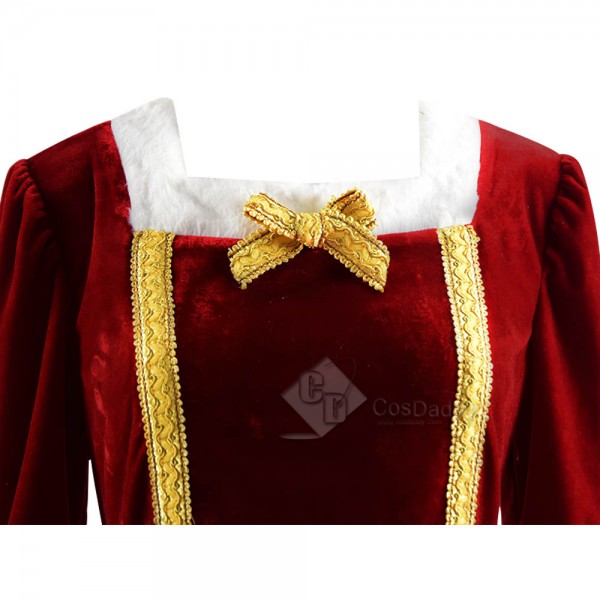 New (2018) Christmas Santa Claus Cosplay Costume Women's Party Dress