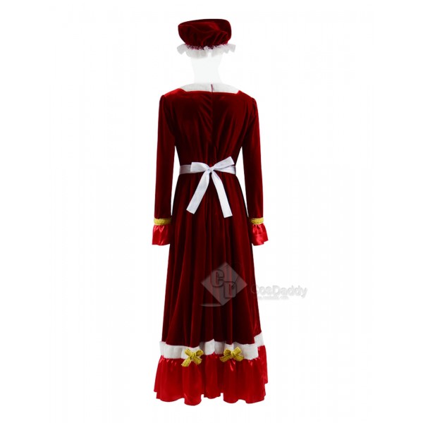 New (2018) Christmas Santa Claus Cosplay Costume Women's Party Dress