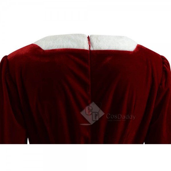 New (2018) Christmas Santa Claus Cosplay Costume Women's Party Dress