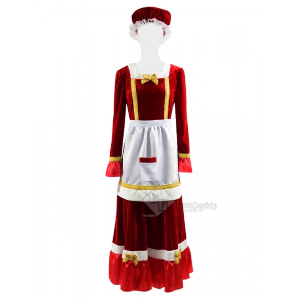 Christmas Santa Claus Cosplay Costume Women's Part...