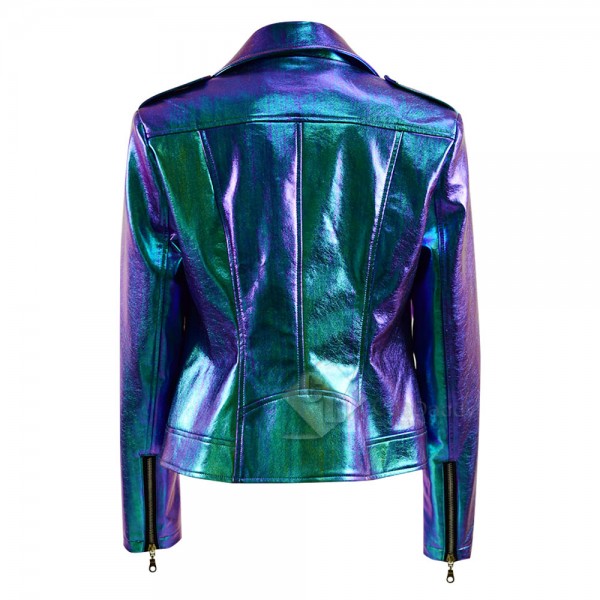 Vox Lux Young Celeste Albertine Leather Coat Cosplay Costume