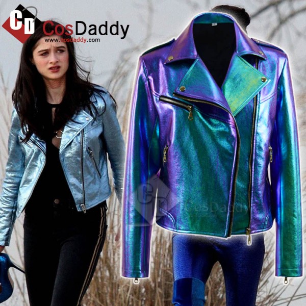 Vox Lux Young Celeste Albertine Leather Coat Cosplay Costume