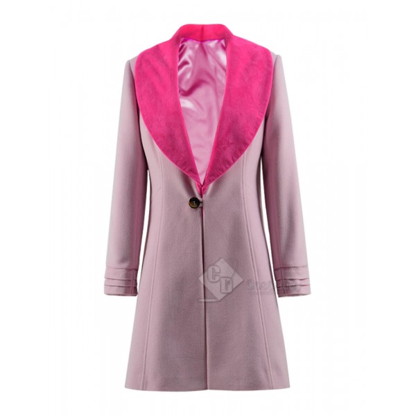 Fantastic Beasts The Crimes of Grindelwald Queenie Goldstein Pink Trench Coat Cosplay Costume