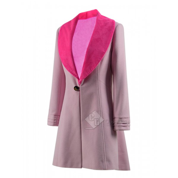 Fantastic Beasts The Crimes of Grindelwald Queenie Goldstein Pink Trench Coat Cosplay Costume