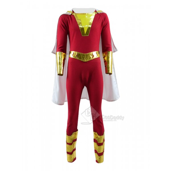 DC New 52 Shazam Billy Batson Captain Marvel Cosplay Costume