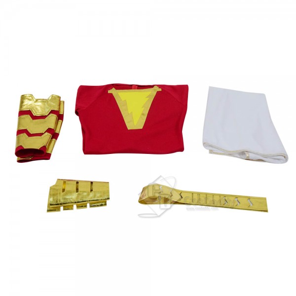 DC New 52 Shazam Billy Batson Captain Marvel Cosplay Costume