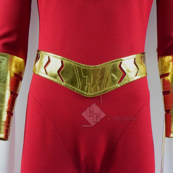DC New 52 Shazam Billy Batson Captain Marvel Cosplay Costume