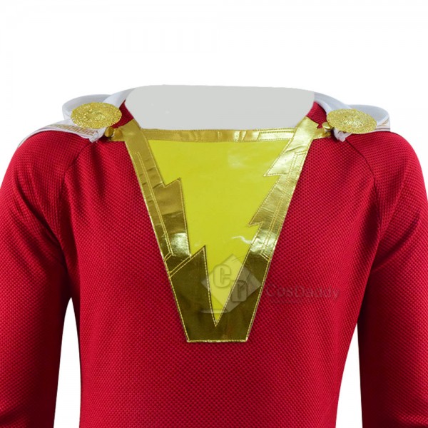 DC New 52 Shazam Billy Batson Captain Marvel Cosplay Costume