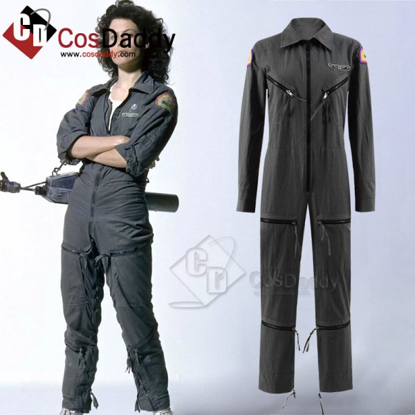 Alien Ellen Ripley Nostromo Jumpsuit Cosplay Costume for Halloween