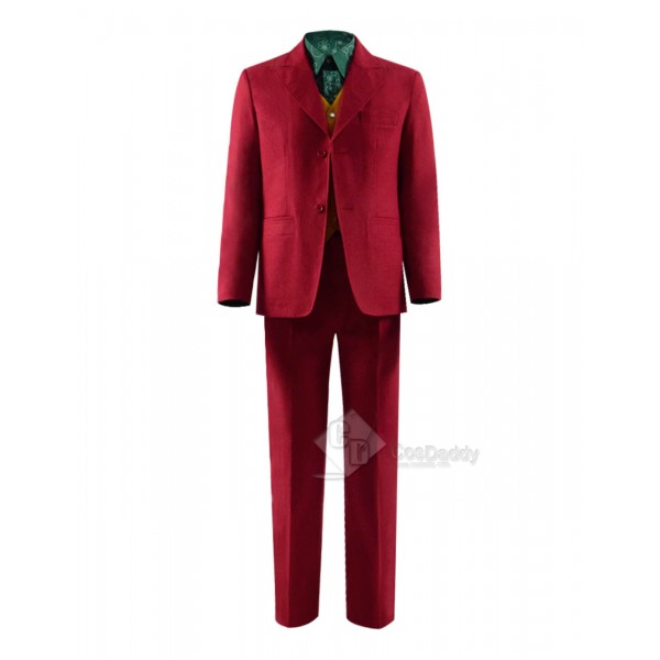2019 Joker Joaquin Phoenix Arthur Fleck Flannelette Uniform Cosplay Costume