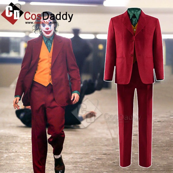 2019 Joker Joaquin Phoenix Arthur Fleck Flannelette Uniform Cosplay Costume