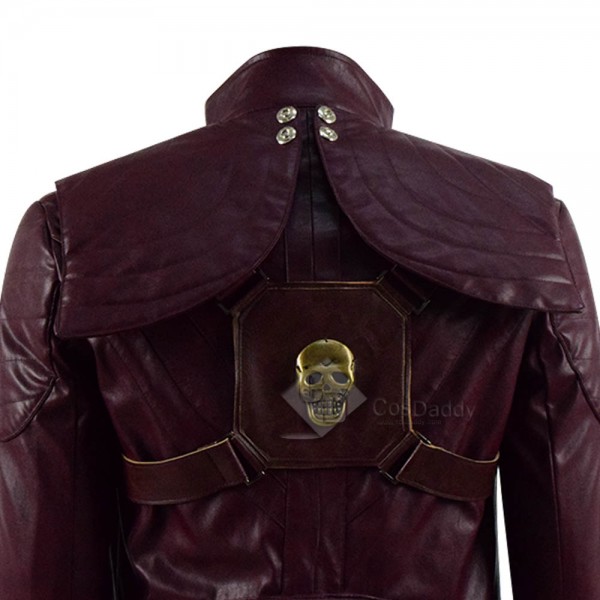 Devil May Cry V 5 DMC 5 Dante Dark Red Leather Jacket Pants Full Set Cosplay Costume