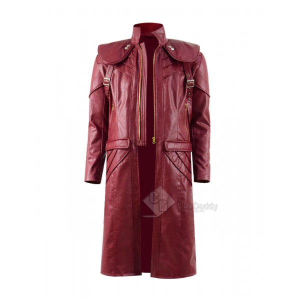 Devil May Cry V 5 Dante DMC 5 Cosplay Costume Leather Long Jacket Coat