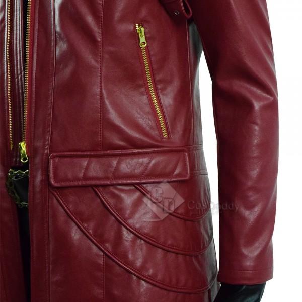 Devil May Cry V 5 Dante DMC 5 Cosplay Costume Leather Long Jacket Coat
