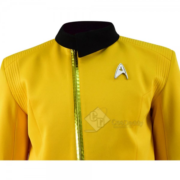 Star Trek: Discovery Christopher Pike Yellow Uniform Cosplay Costume