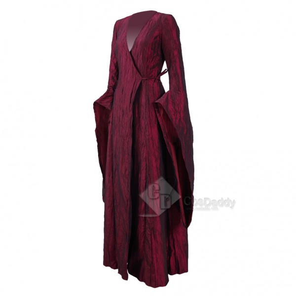 Game of Thrones Season 6 Melisandre Red Dress Cosplay Costume