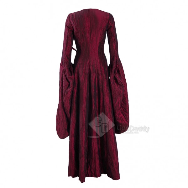 Game of Thrones Season 6 Melisandre Red Dress Cosplay Costume