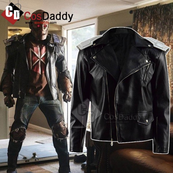 DC Doom Patrol Robotman Leather Coat Cosplay Costume